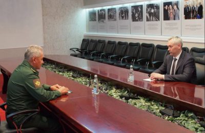 Состоялась рабочая встреча Министра обороны РФ Сергея Шойгу и Губернатора Андрея Травникова