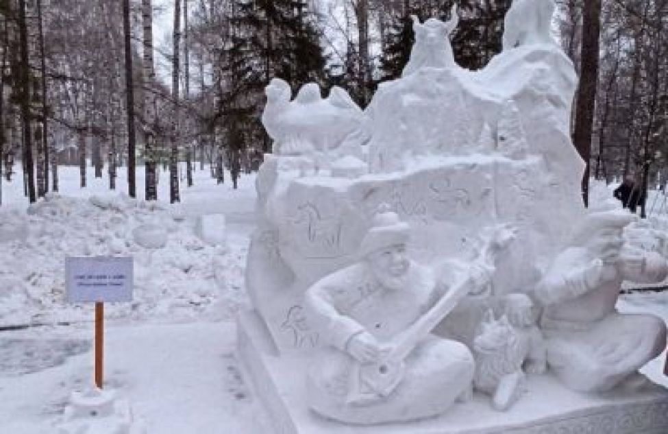 В Новосибирске завершился 23-й Сибирский фестиваль снежной скульптуры