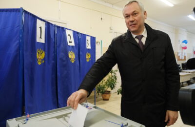 Губернатор Андрей Травников проголосовал на выборах Президента Российской Федерации
