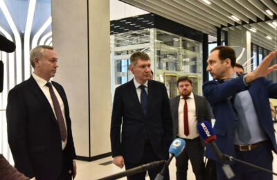 Глава Минэконома России Максим Решетников прибыл в Новосибирскую область с рабочим визитом