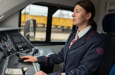 Единственная в Новосибирской области женщина-машинист впервые вышла в рейс