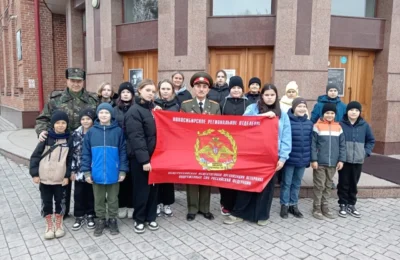 Юнармейцы посетили исторический парк «Россия — Моя история» в Новосибирске